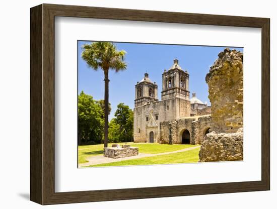 Mission Nuestra Senora De La Purisima Concepcion, Mission Concepcion, San Antonio, Texas, U.S.A.-Kav Dadfar-Framed Photographic Print