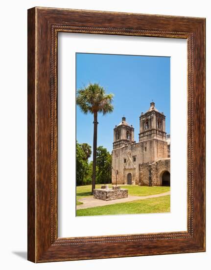 Mission Nuestra Senora De La Purisima Concepcion, Mission Concepcion, San Antonio, Texas, U.S.A.-Kav Dadfar-Framed Photographic Print