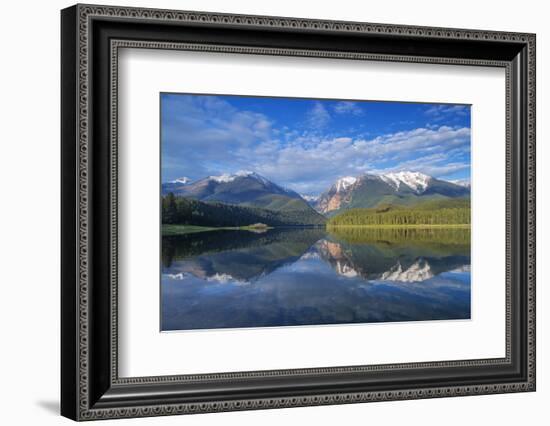 Mission Reservoir, Peaks of the Mission Mountains Near St Ignatius, Montana, USA-Chuck Haney-Framed Premium Photographic Print