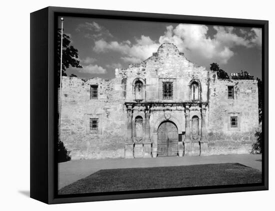 Mission San Antonio De Valero, also known as the Alamo. 1961-null-Framed Stretched Canvas