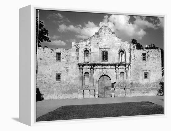 Mission San Antonio De Valero, also known as the Alamo. 1961-null-Framed Stretched Canvas