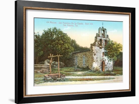 Mission San Francisco de la Espada, San Antonio, Texas-null-Framed Art Print