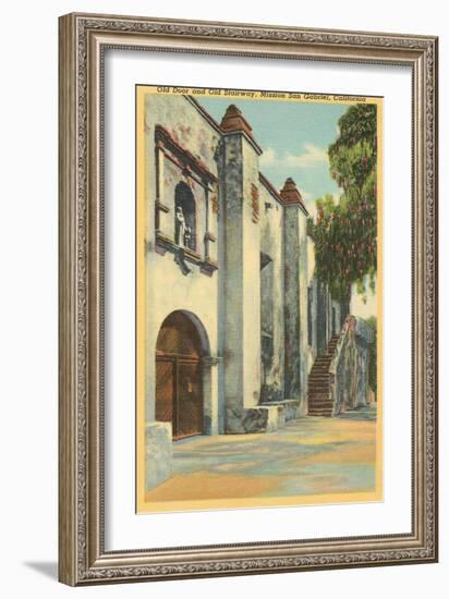 Mission San Gabriel, California-null-Framed Art Print