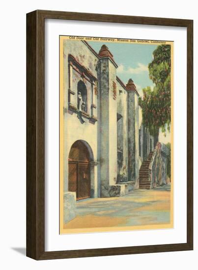 Mission San Gabriel, California-null-Framed Art Print