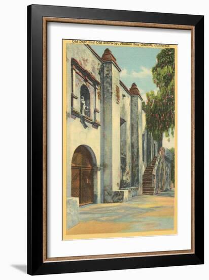 Mission San Gabriel, California-null-Framed Art Print