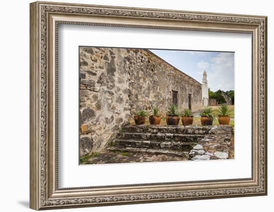 Mission San Juan Capistrano on the San Antonio Missions Trail.-Larry Ditto-Framed Photographic Print