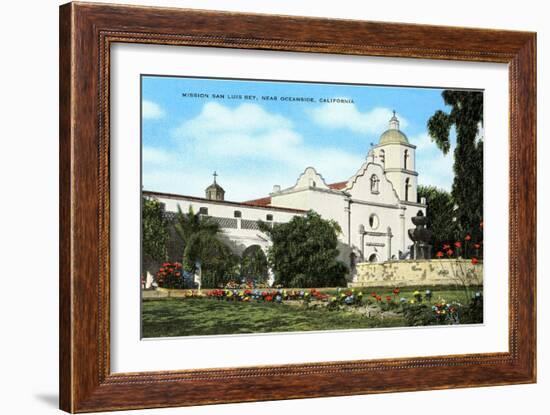 Mission San Luis Rey, Oceanside, California-null-Framed Art Print