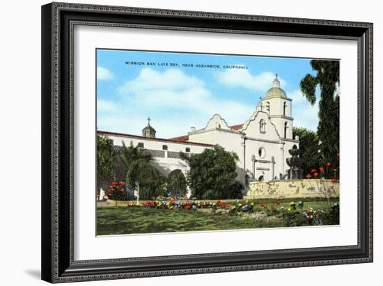 Mission San Luis Rey, Oceanside, California-null-Framed Art Print