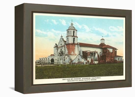 Mission San Luis Rey, Oceanside, San Diego County, California-null-Framed Stretched Canvas