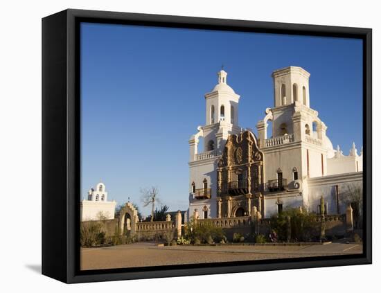 Mission San Xavier Del Bac, Arizona, USA-Luc Novovitch-Framed Premier Image Canvas