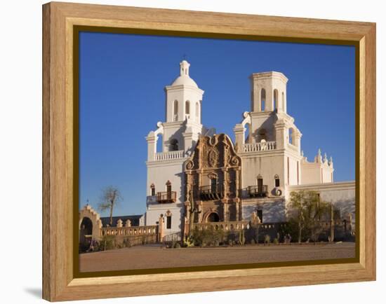 Mission San Xavier Del Bac, Tucson, Arizona, United States of America, North America-Richard Cummins-Framed Premier Image Canvas