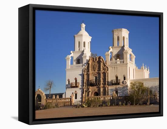 Mission San Xavier Del Bac, Tucson, Arizona, United States of America, North America-Richard Cummins-Framed Premier Image Canvas