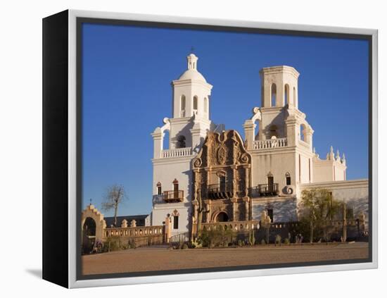 Mission San Xavier Del Bac, Tucson, Arizona, United States of America, North America-Richard Cummins-Framed Premier Image Canvas