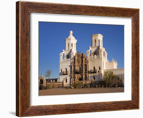 Mission San Xavier Del Bac, Tucson, Arizona, United States of America, North America-Richard Cummins-Framed Photographic Print