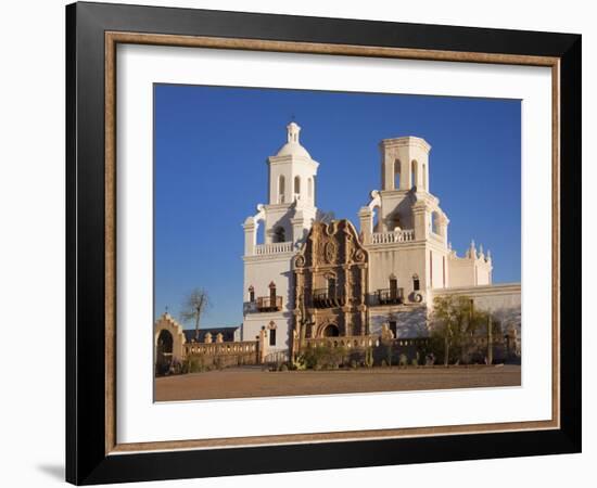 Mission San Xavier Del Bac, Tucson, Arizona, United States of America, North America-Richard Cummins-Framed Photographic Print