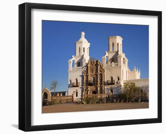 Mission San Xavier Del Bac, Tucson, Arizona, United States of America, North America-Richard Cummins-Framed Photographic Print