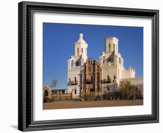 Mission San Xavier Del Bac, Tucson, Arizona, United States of America, North America-Richard Cummins-Framed Photographic Print