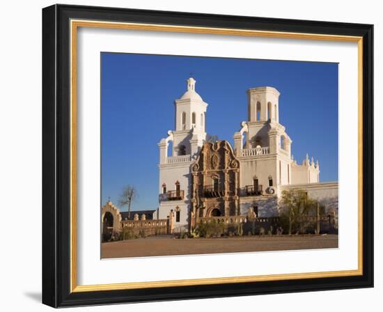 Mission San Xavier Del Bac, Tucson, Arizona, United States of America, North America-Richard Cummins-Framed Photographic Print