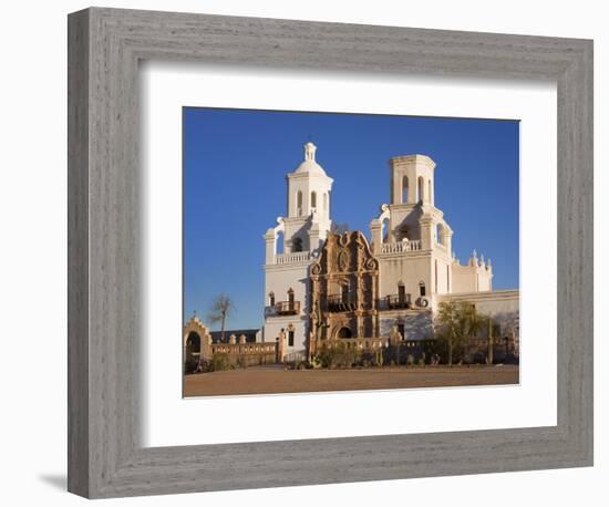 Mission San Xavier Del Bac, Tucson, Arizona, United States of America, North America-Richard Cummins-Framed Photographic Print