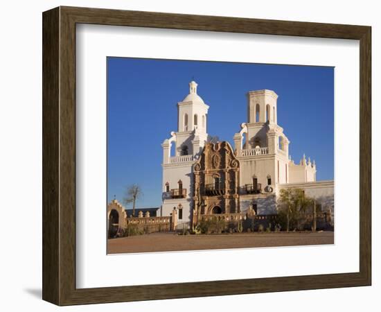 Mission San Xavier Del Bac, Tucson, Arizona, United States of America, North America-Richard Cummins-Framed Photographic Print