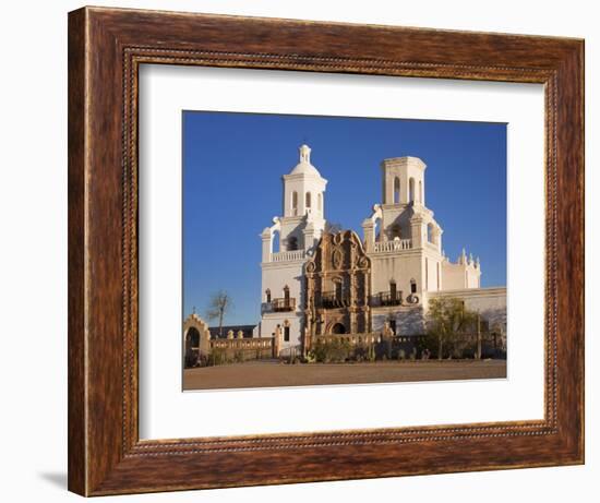 Mission San Xavier Del Bac, Tucson, Arizona, United States of America, North America-Richard Cummins-Framed Photographic Print