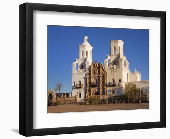 Mission San Xavier Del Bac, Tucson, Arizona, United States of America, North America-Richard Cummins-Framed Photographic Print