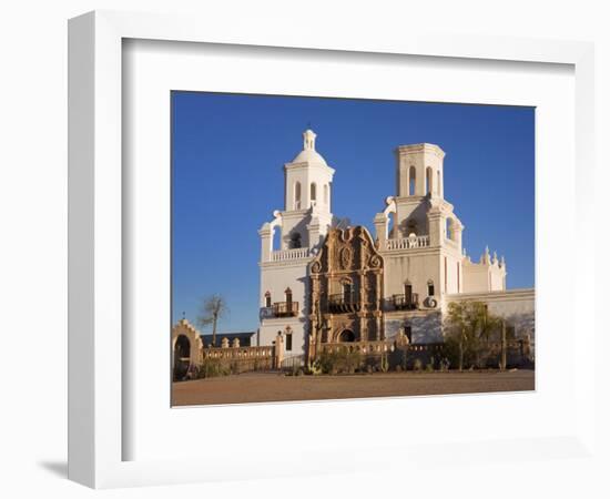 Mission San Xavier Del Bac, Tucson, Arizona, United States of America, North America-Richard Cummins-Framed Photographic Print