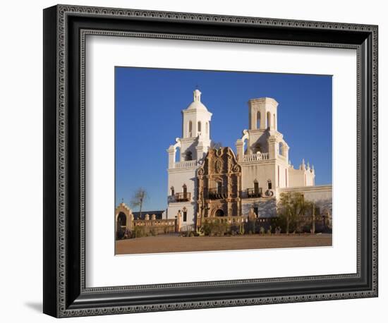 Mission San Xavier Del Bac, Tucson, Arizona, United States of America, North America-Richard Cummins-Framed Photographic Print