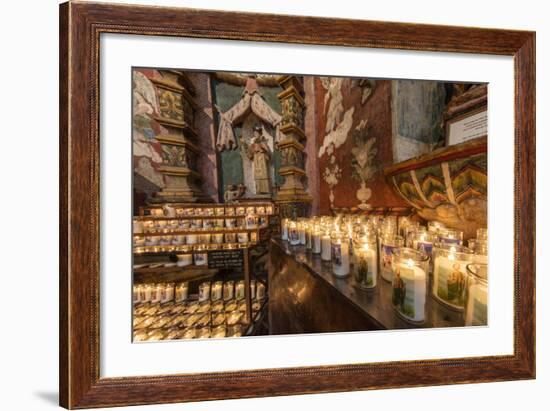 Mission San Xavier in Tucson, Arizona, Usa-Chuck Haney-Framed Photographic Print