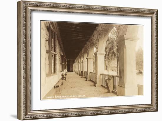 Mission, Santa Barbara, California, Photo-null-Framed Art Print