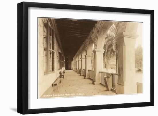 Mission, Santa Barbara, California, Photo-null-Framed Art Print