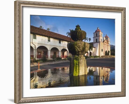 Mission Santa Barbara, Santa Barbara, Southern California, California, Usa-Walter Bibikow-Framed Photographic Print