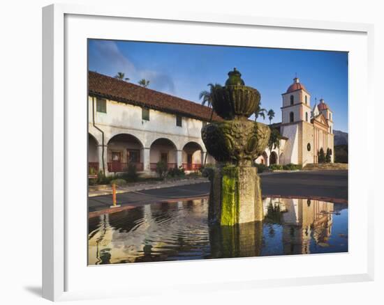 Mission Santa Barbara, Santa Barbara, Southern California, California, Usa-Walter Bibikow-Framed Photographic Print