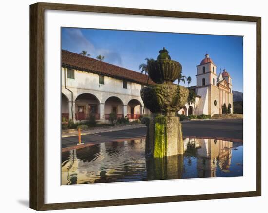 Mission Santa Barbara, Santa Barbara, Southern California, California, Usa-Walter Bibikow-Framed Photographic Print