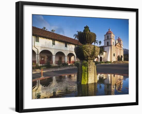 Mission Santa Barbara, Santa Barbara, Southern California, California, Usa-Walter Bibikow-Framed Photographic Print