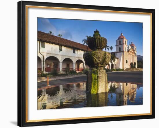Mission Santa Barbara, Santa Barbara, Southern California, California, Usa-Walter Bibikow-Framed Photographic Print
