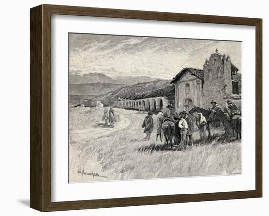 Mission Santa Ynez or Ines, Solvang, California, from 'The Century Illustrated Monthly Magazine',…-Henry Sandham-Framed Giclee Print