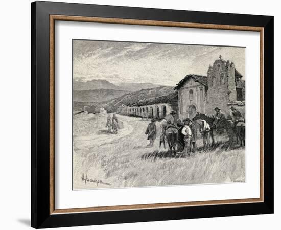 Mission Santa Ynez or Ines, Solvang, California, from 'The Century Illustrated Monthly Magazine',…-Henry Sandham-Framed Giclee Print