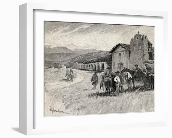 Mission Santa Ynez or Ines, Solvang, California, from 'The Century Illustrated Monthly Magazine',…-Henry Sandham-Framed Giclee Print