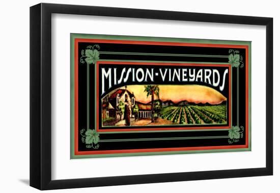 Mission Vineyard-null-Framed Giclee Print