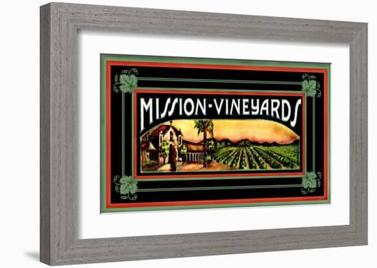 Mission Vineyard-null-Framed Giclee Print