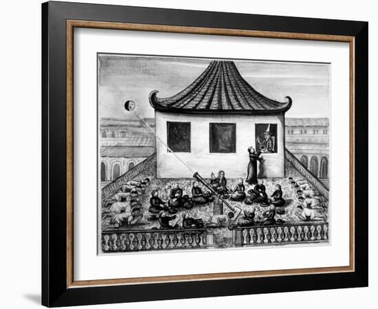 Missionaries Showing the King of Siam a Solar Eclipse-null-Framed Giclee Print