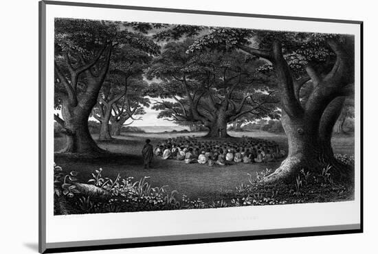Missionary beneath Trees-Library of Congress-Mounted Photographic Print