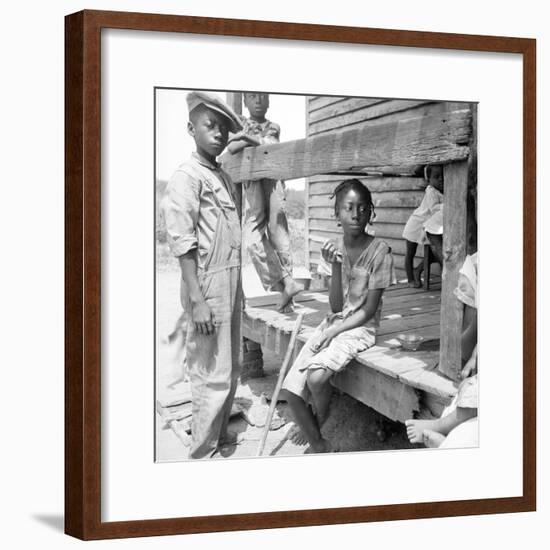 Mississippi African American children, 1936-Dorothea Lange-Framed Photographic Print