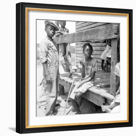 Mississippi African American children, 1936-Dorothea Lange-Framed Photographic Print