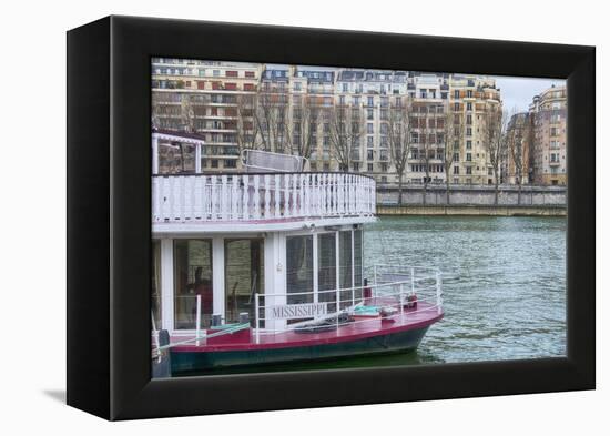 Mississippi Boat On The Seine-Cora Niele-Framed Premier Image Canvas