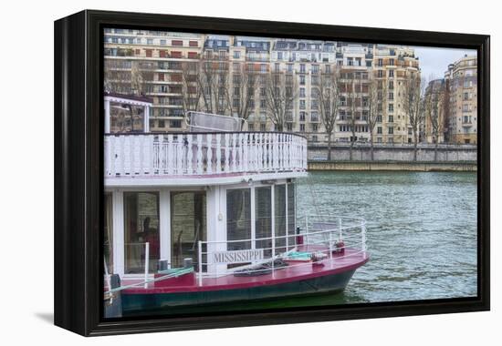 Mississippi Boat On The Seine-Cora Niele-Framed Premier Image Canvas