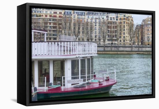 Mississippi Boat On The Seine-Cora Niele-Framed Premier Image Canvas