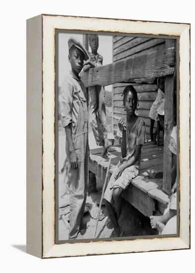 Mississippi Delta Negro Children-Dorothea Lange-Framed Stretched Canvas