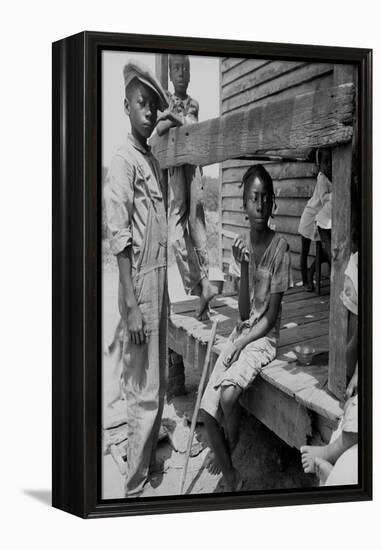 Mississippi Delta Negro Children-Dorothea Lange-Framed Stretched Canvas